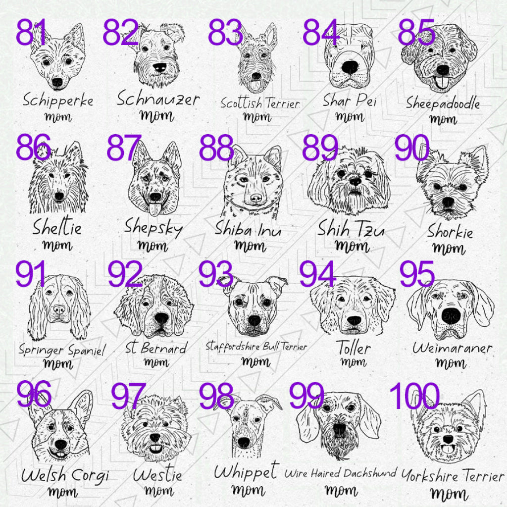 Dog Breed Glass(1 Dog)