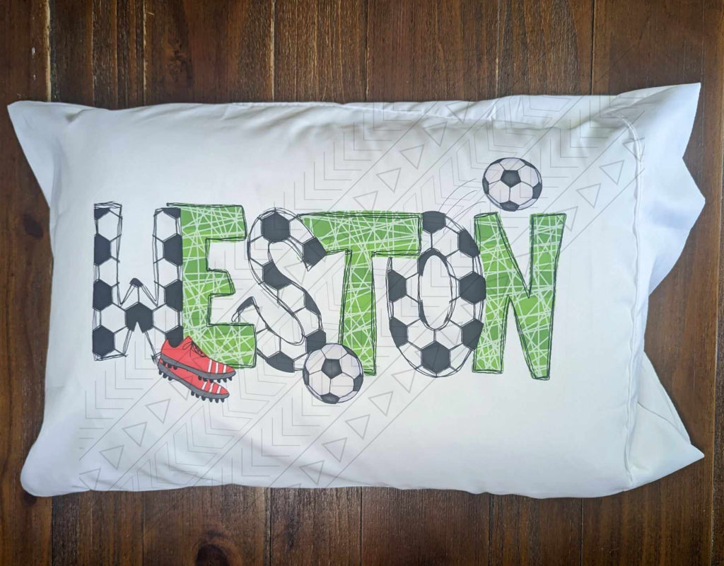 Soccer Pillowcase