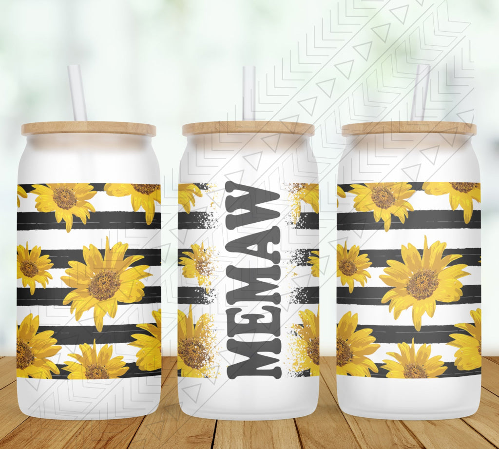 Sunflower Stripe Personalized