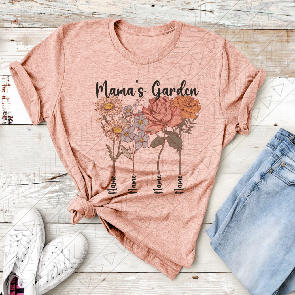 Vintage Mama's Garden Name Tee *row*