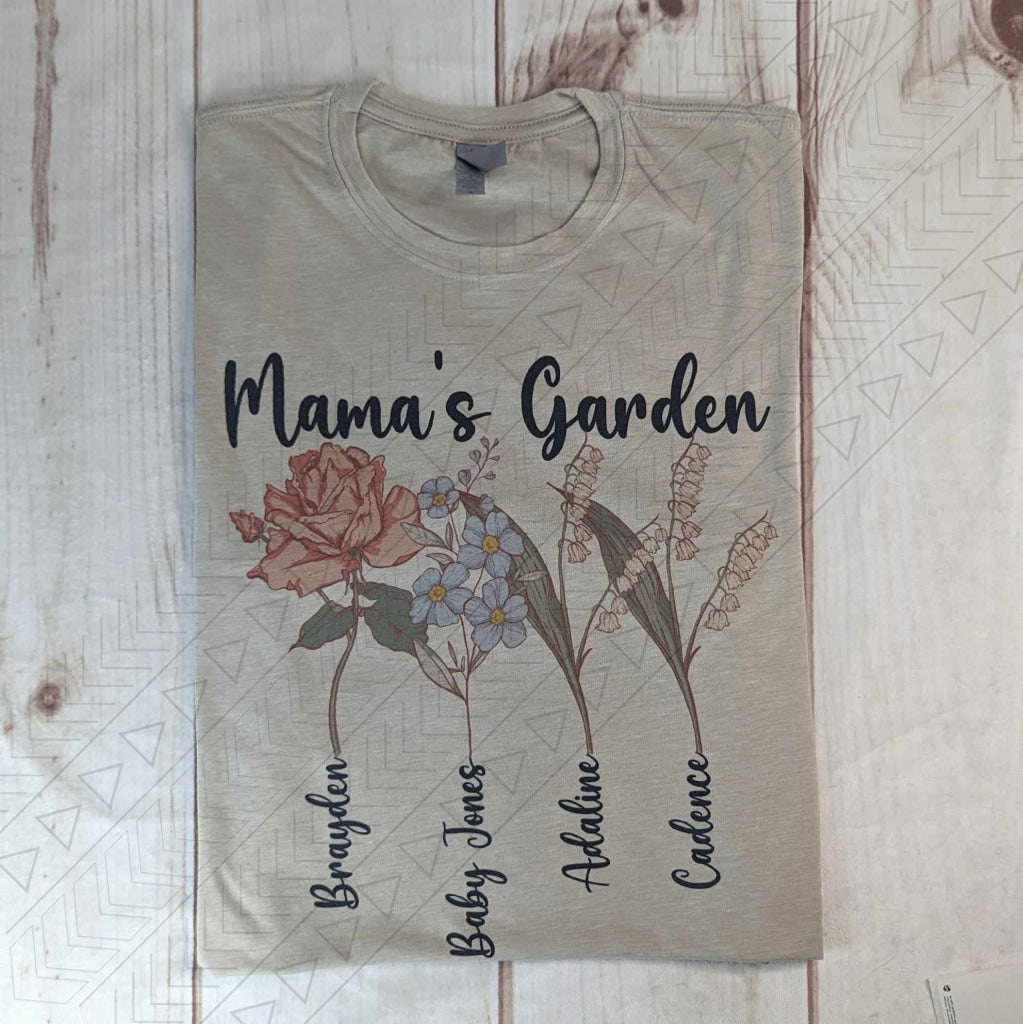 Vintage Mama's Garden Name Tee *row*