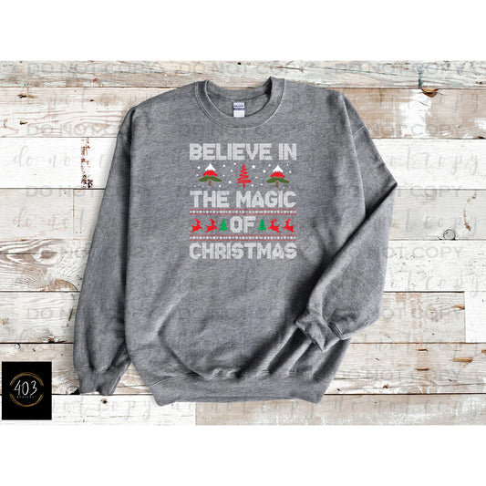 Believe In The Magic Of Christmas Ugly Sweater