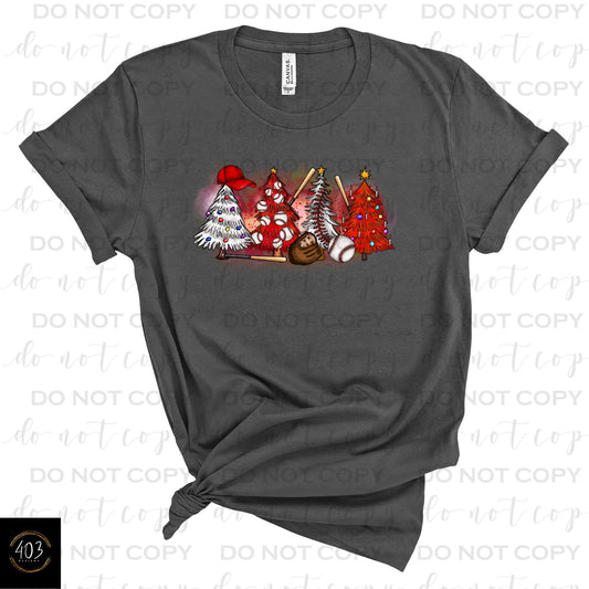 Baseball Christmas Trees