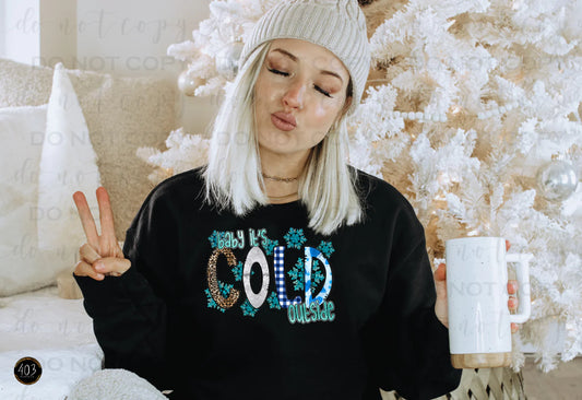 Baby Its Cold Outside- Leopard/Plaid