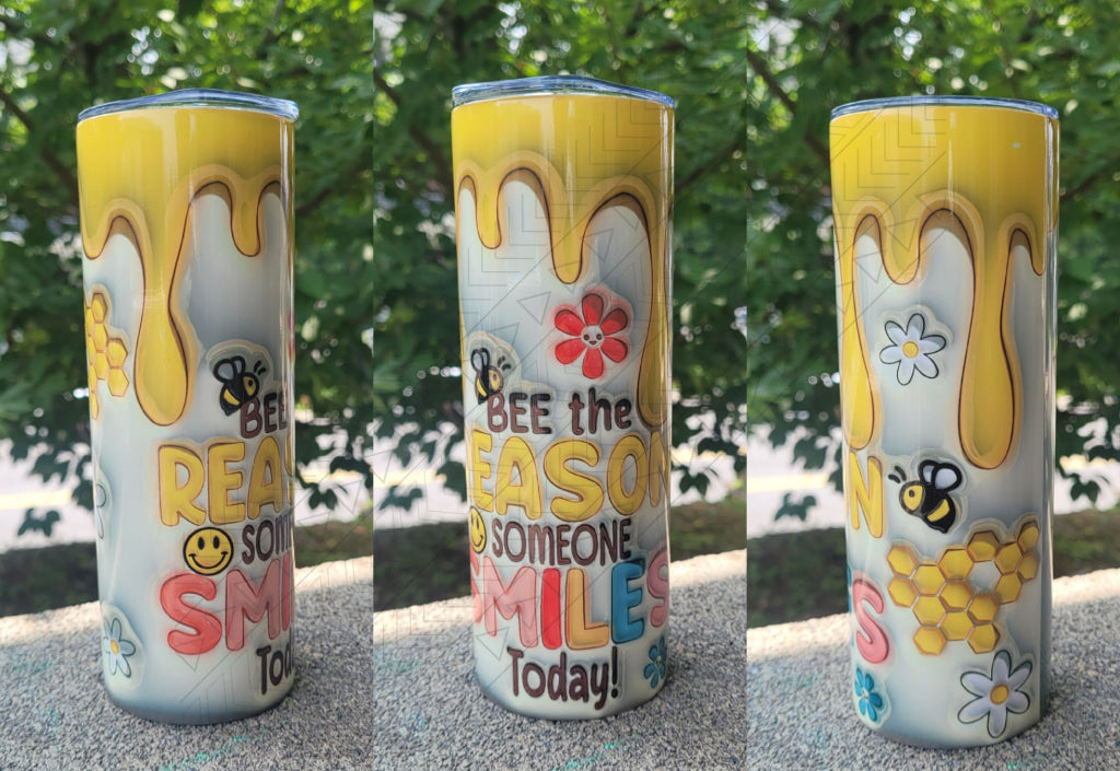 Bee The Reason Someone Smiles 3d Puff Tumbler