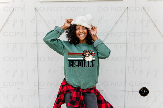 Be Jolly Western Santa