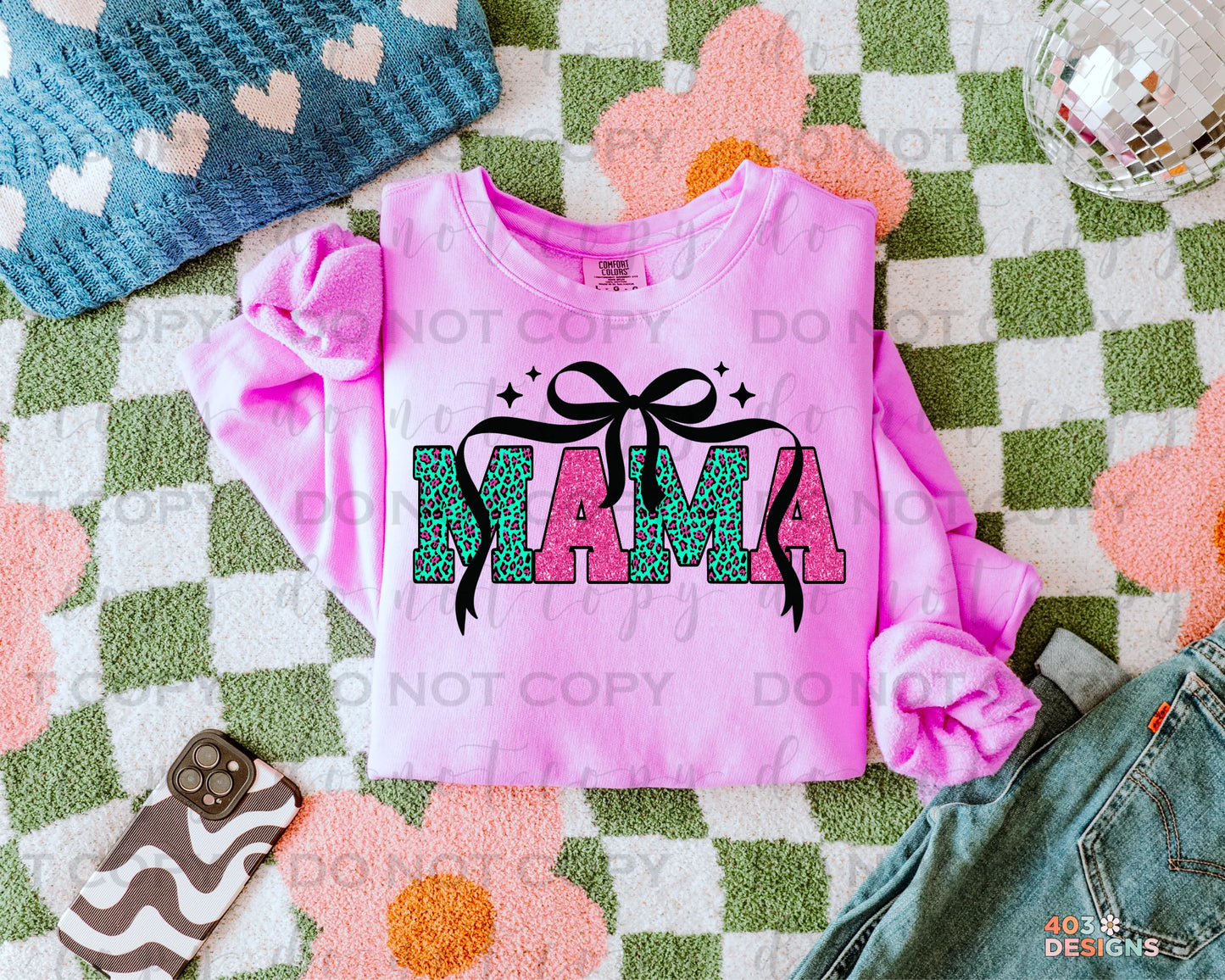 Black Bow Personalized