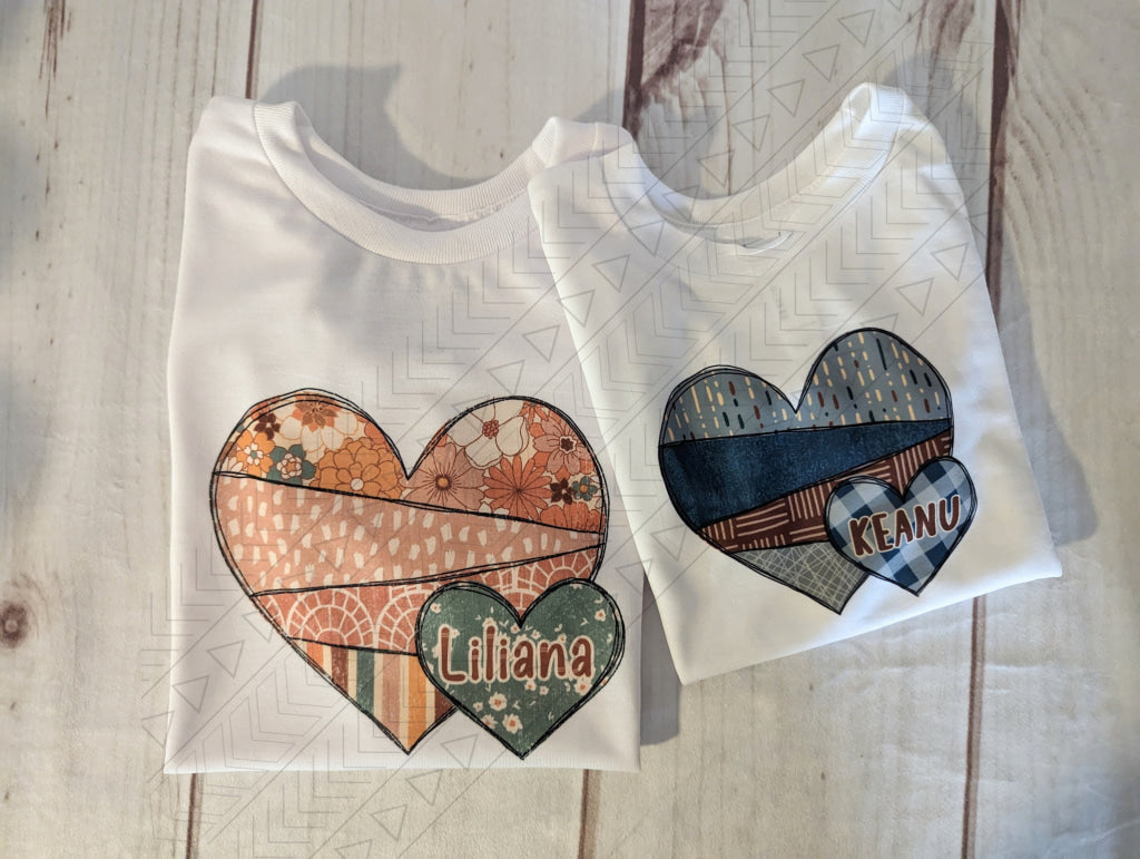 Boho Heart Name T-shirt