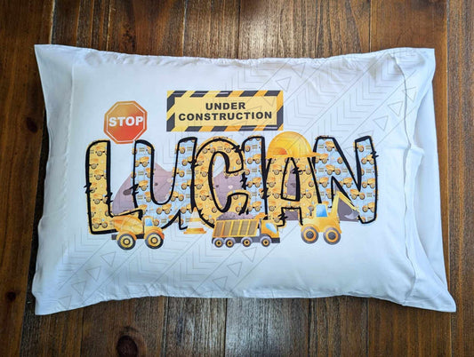 Construction Pillowcase