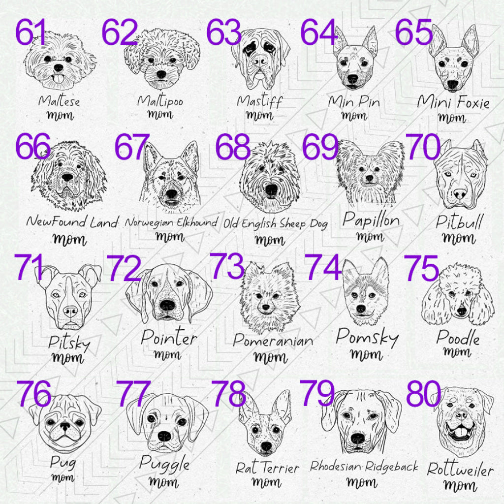 Dog Breed Glass(1 Dog)