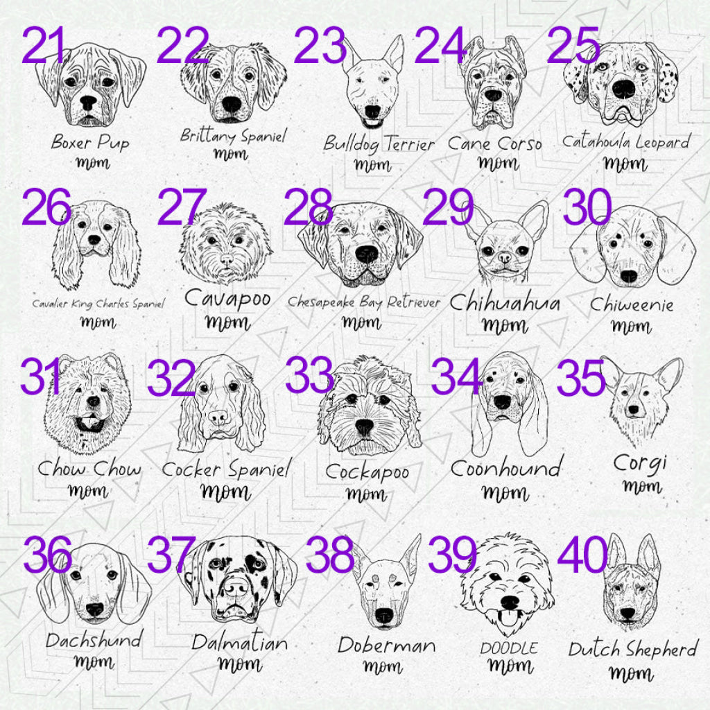 Dog Breed Glass(1 Dog)