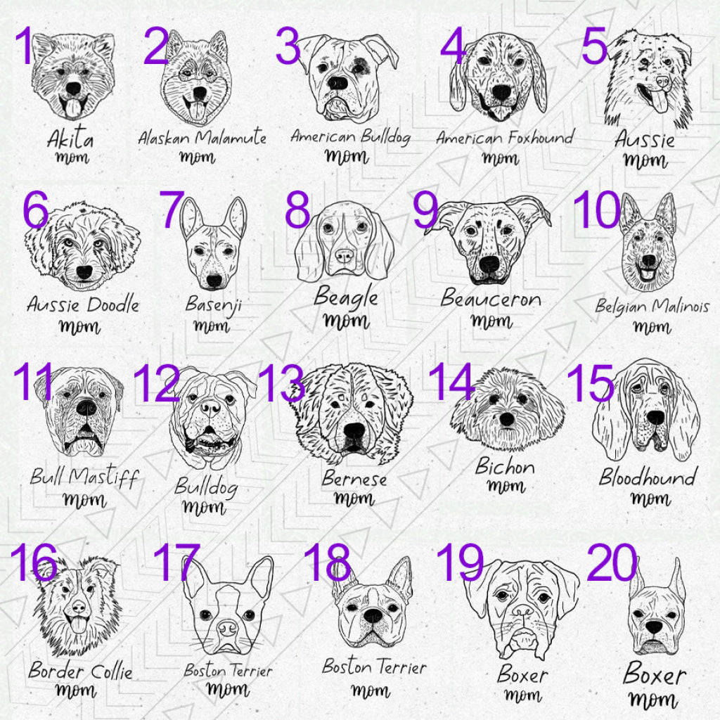 Dog Breed Glass(1 Dog)