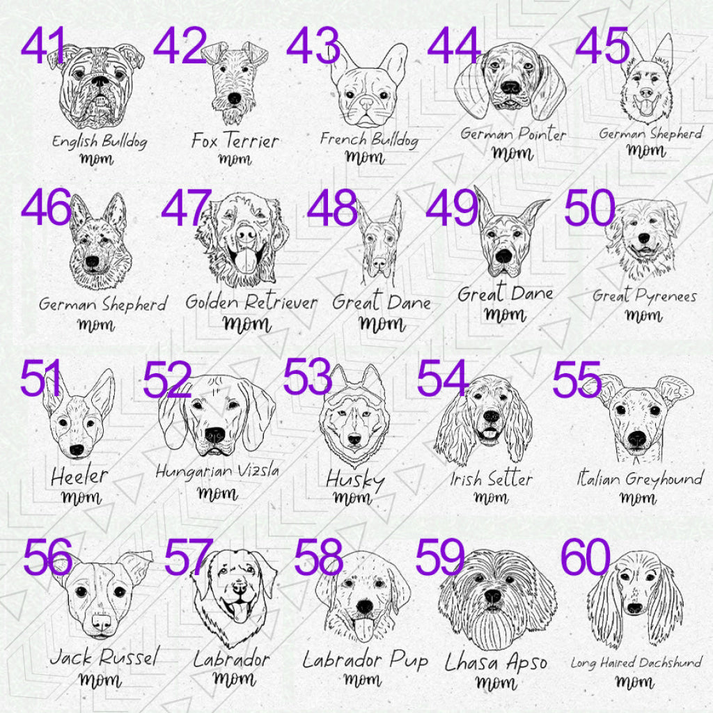 Dog Breed Glass(2 Dogs)