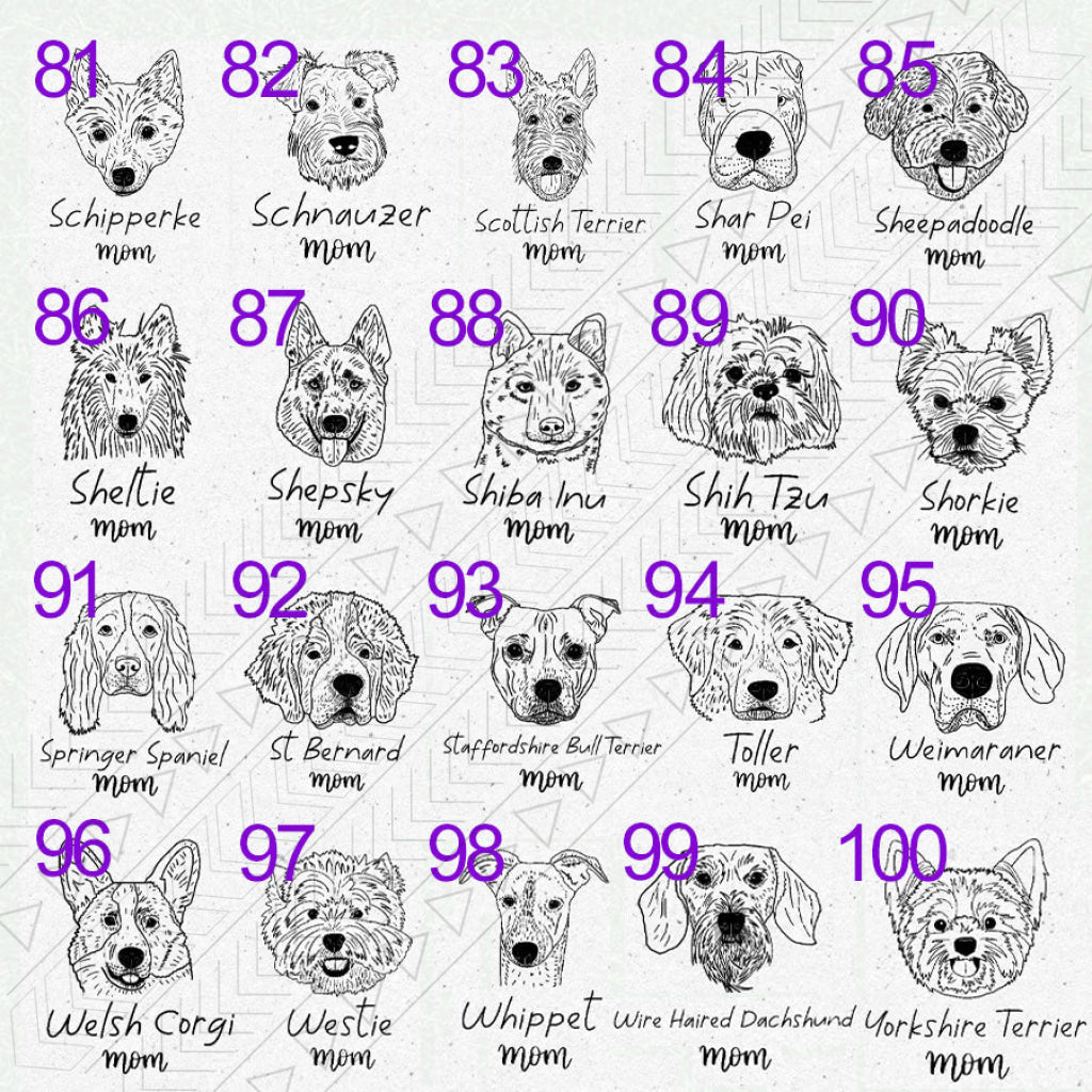 Dog Breed Glass(2 Dogs)