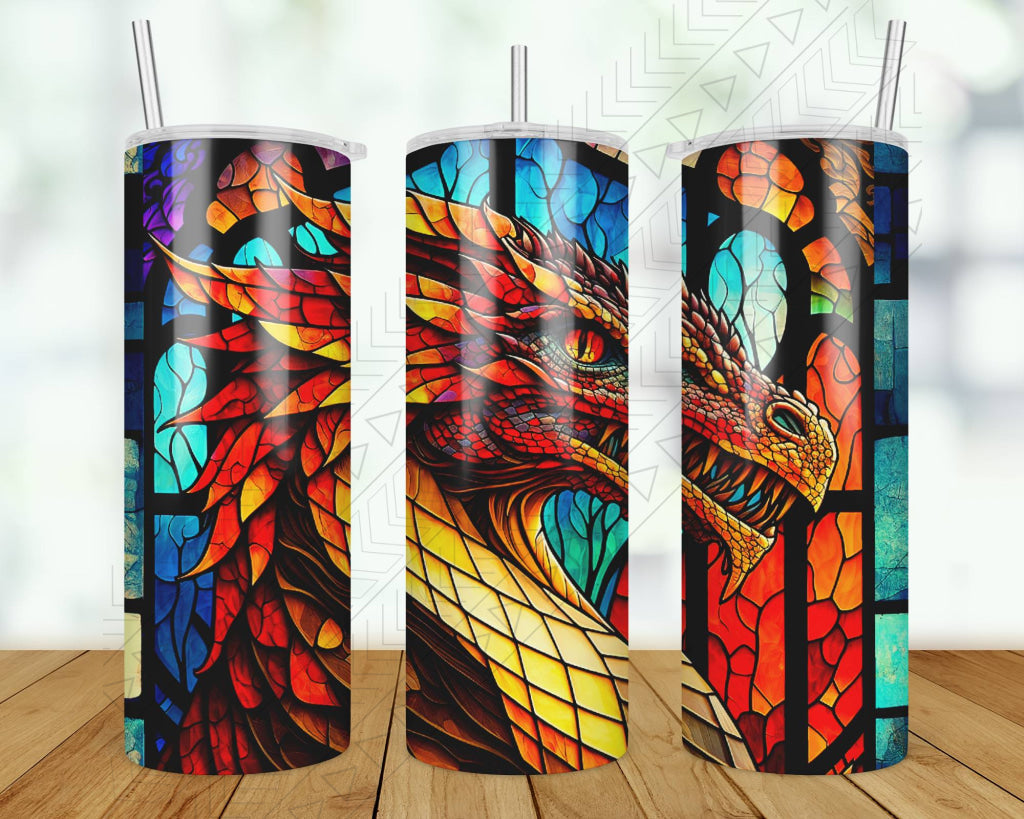 Dragon Stained Glass Tumbler