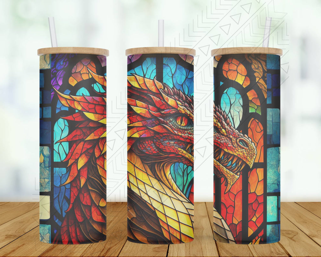 Dragon Stained Glass Tumbler