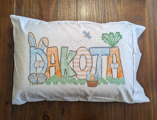 Easter Bunny Pillowcase