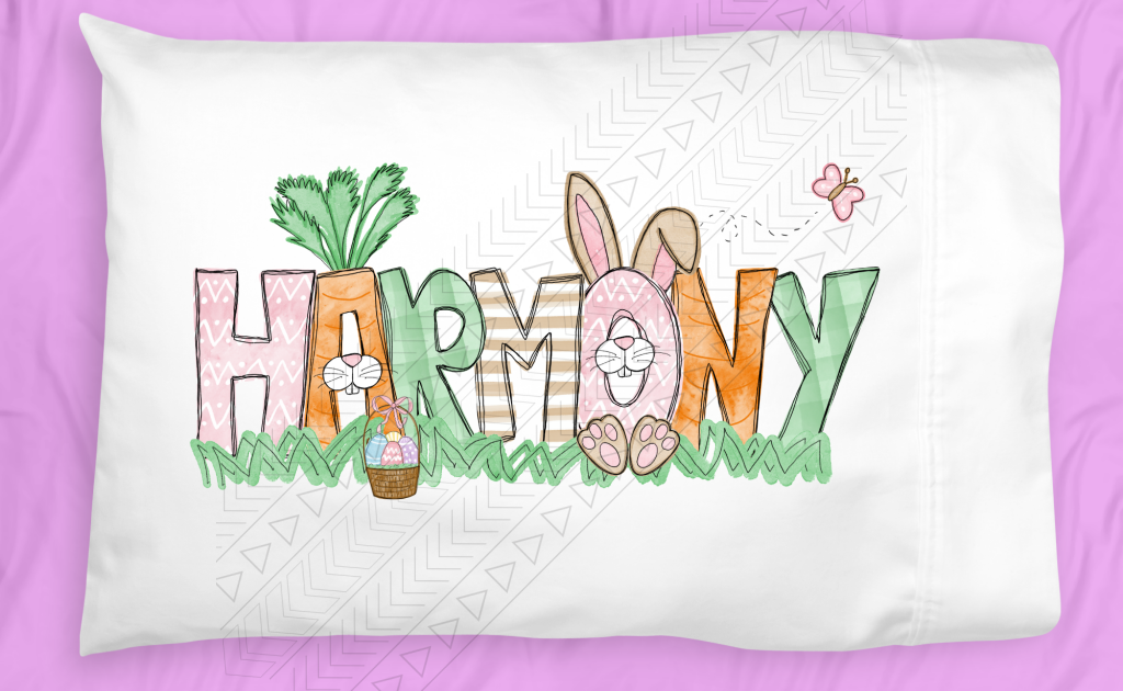 Easter Bunny Pillowcase