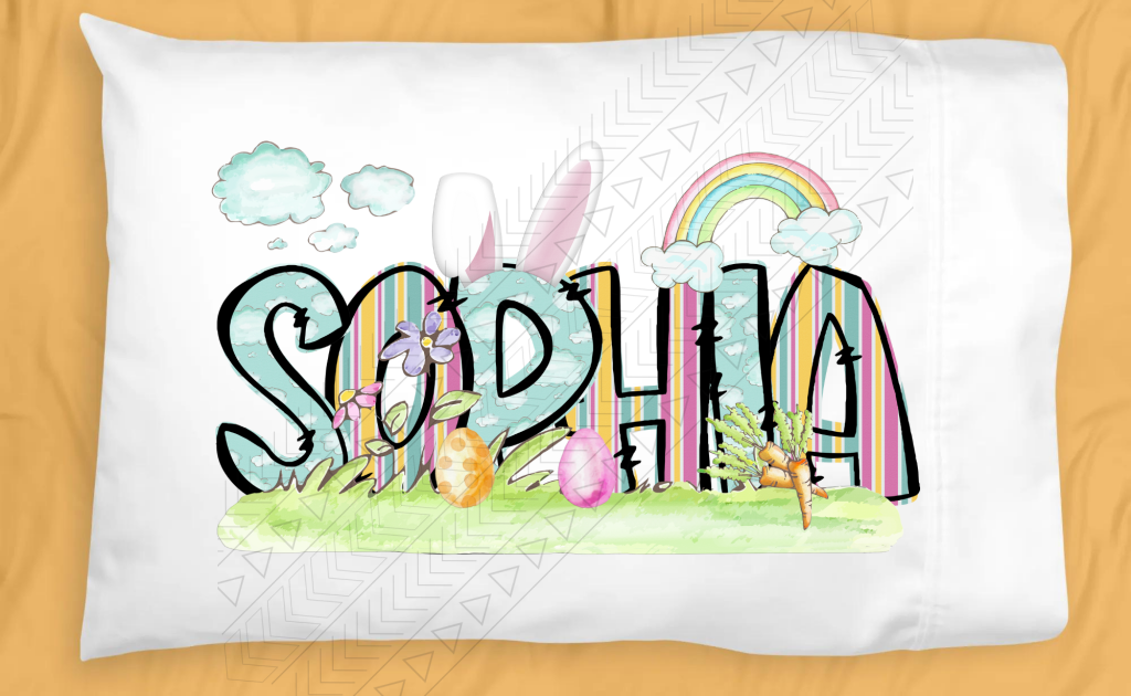 Easter Bunny Pillowcase