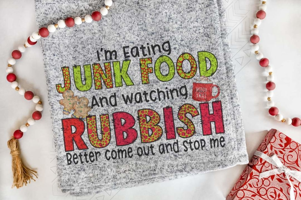 Eating Junk Food Blanket