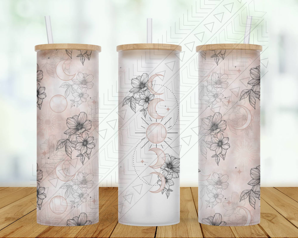 Floral Moon Tumbler