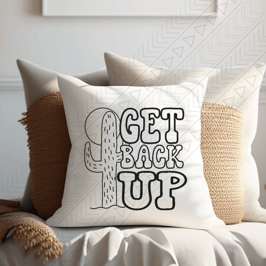 Get Back Up Pillow Cover