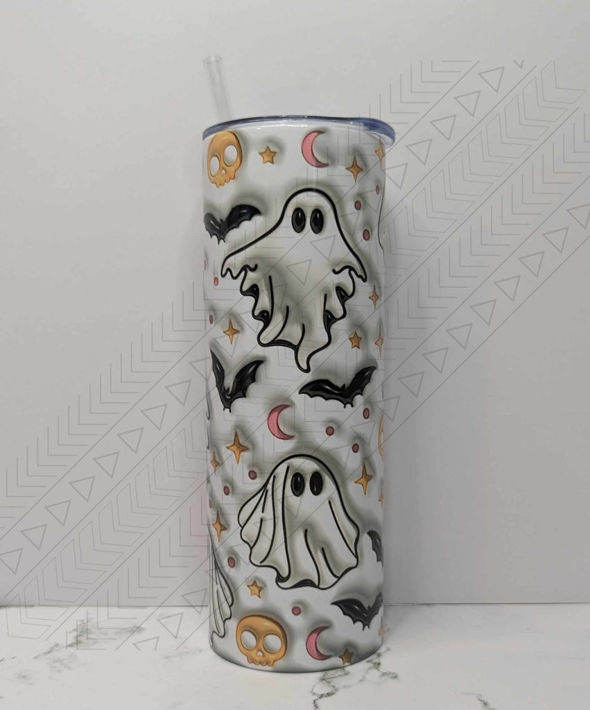 Ghosts 3d Puff Tumbler