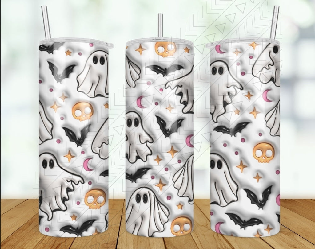 Ghosts 3d Puff Tumbler