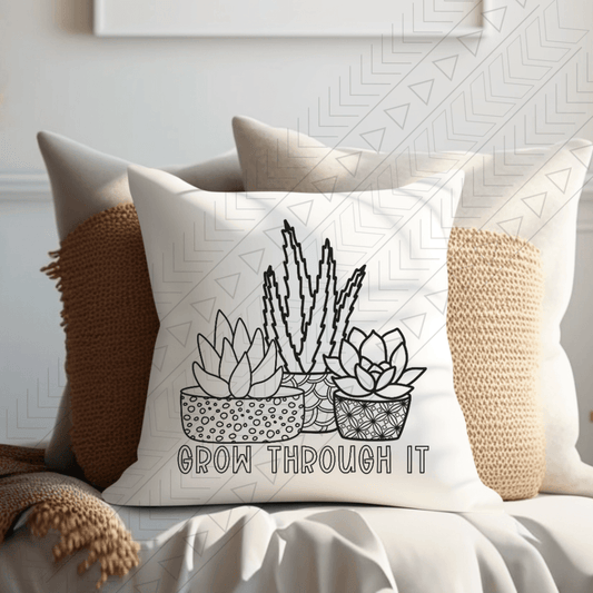 Grow Through It Pillow Cover