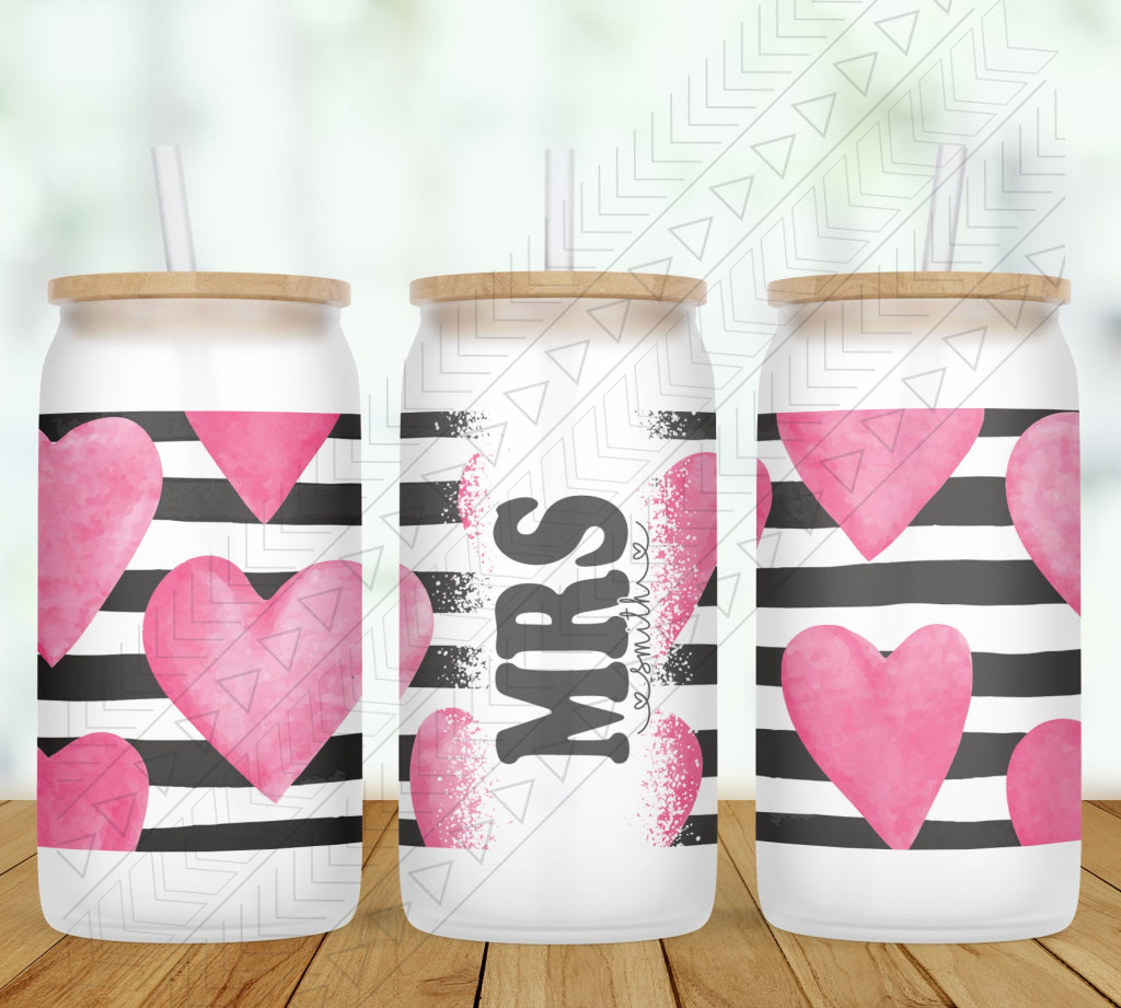 Hearts & Stripes Personalized