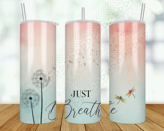 Just Breathe Dandelion Tumbler