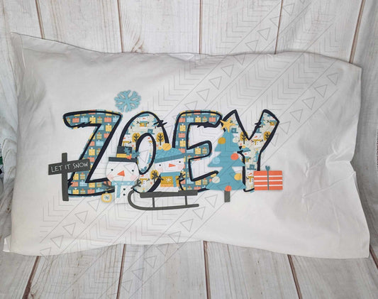 Let It Snow Pillowcase