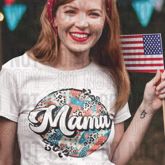 Mama Red White Blue