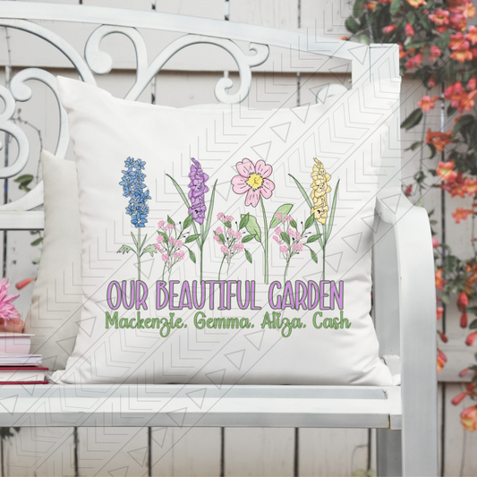 Our Beautiful Garden Pillow Cover