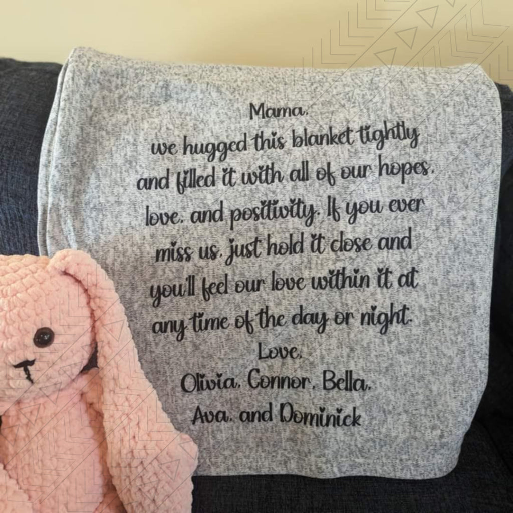 Personalized Hug Blanket