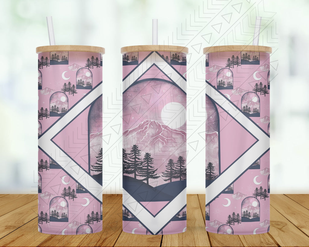 Pink Mountains Tumbler