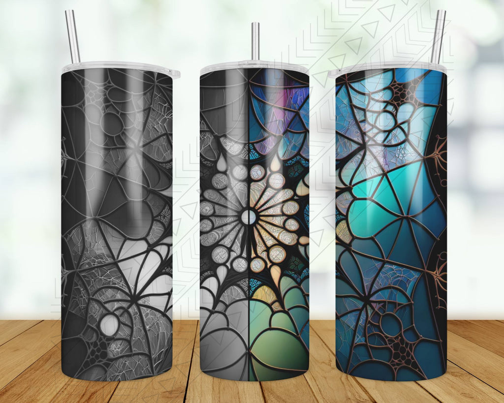 Spider Stained Glass Tumbler