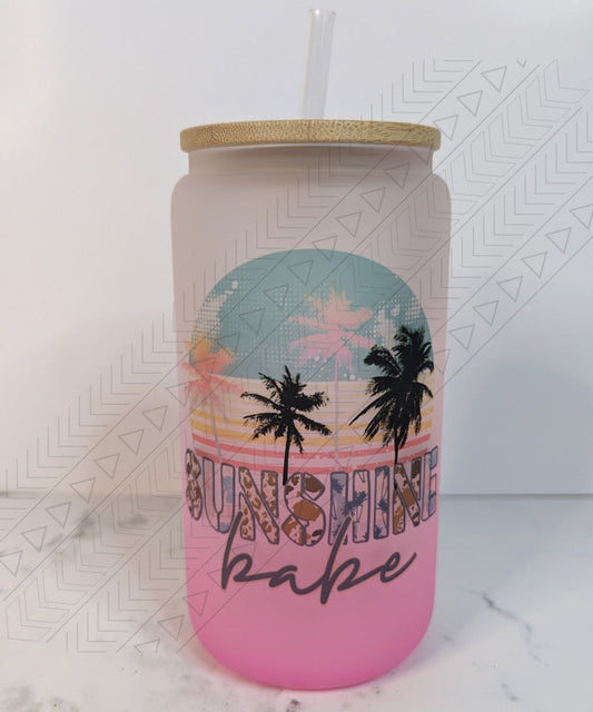 Sunshine Babe Ombre Glass Can