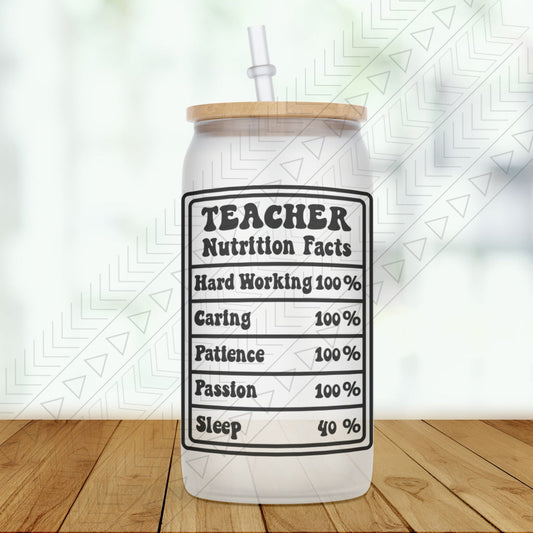 Teacher Nutrition Facts