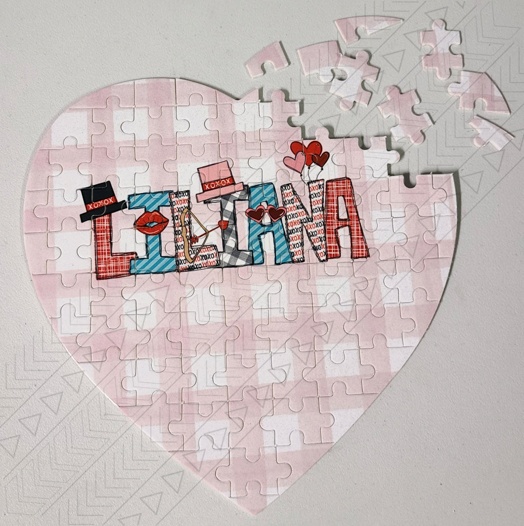 Valentine's Name Heart Puzzle