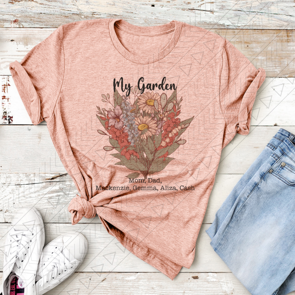 Vintage Garden Name Tee *bouquet*